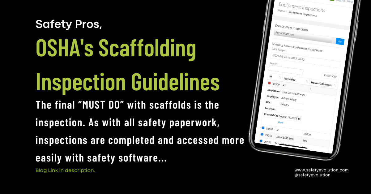 OSHAs Scaffolding Inspection Guidelines 