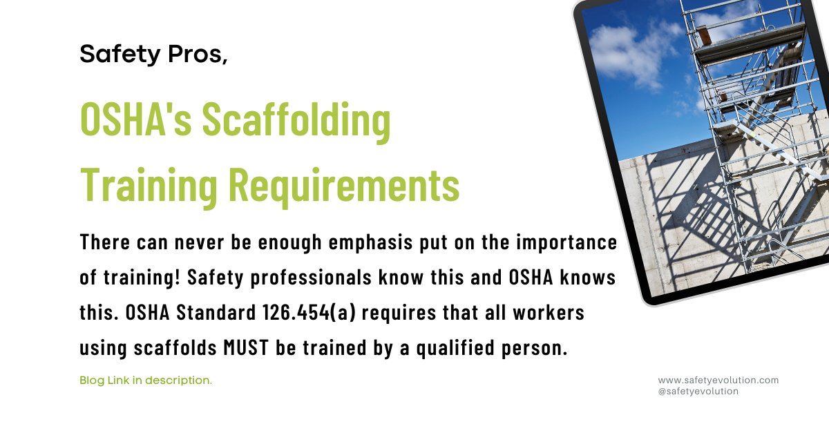 OSHAs Scaffolding Training Requirements