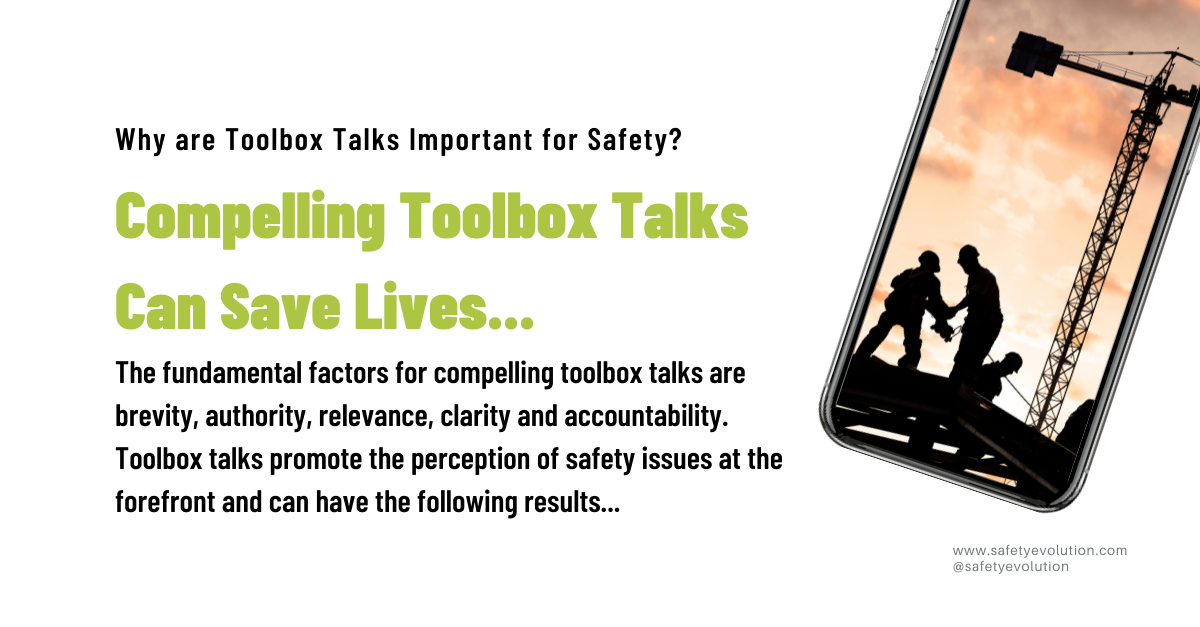 Compelling Toolbox Talks Can Save Lives