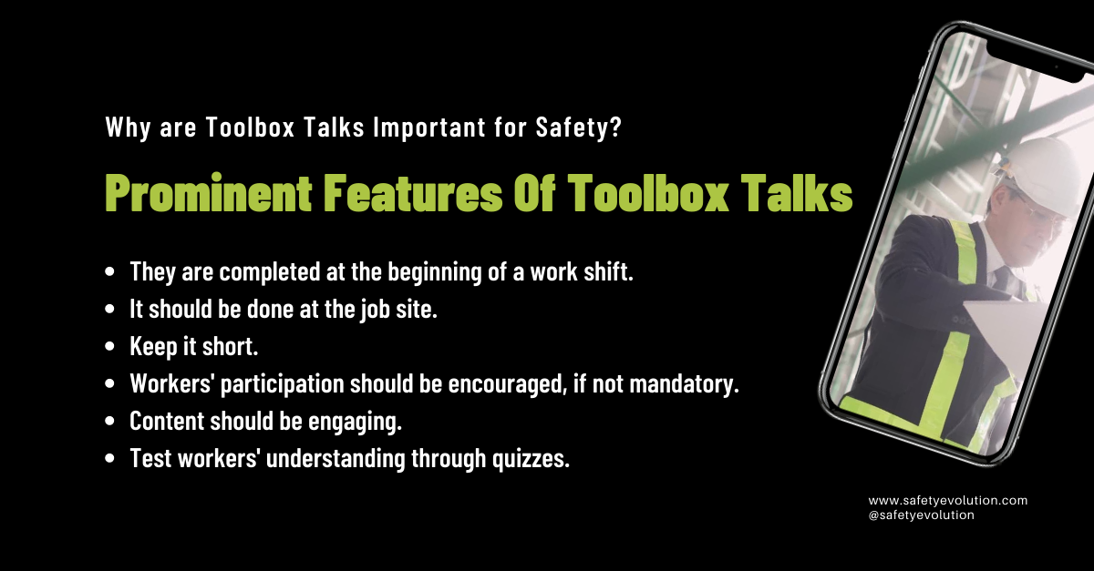 Prominent Features of Toolbox Talks