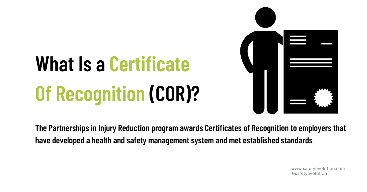 What Is a Certificate Of Recognition (COR)_