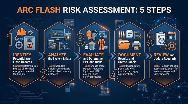 5 Steps of an Arc Flash Risk Assessment