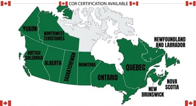 COR Certification Canada: All Provinces