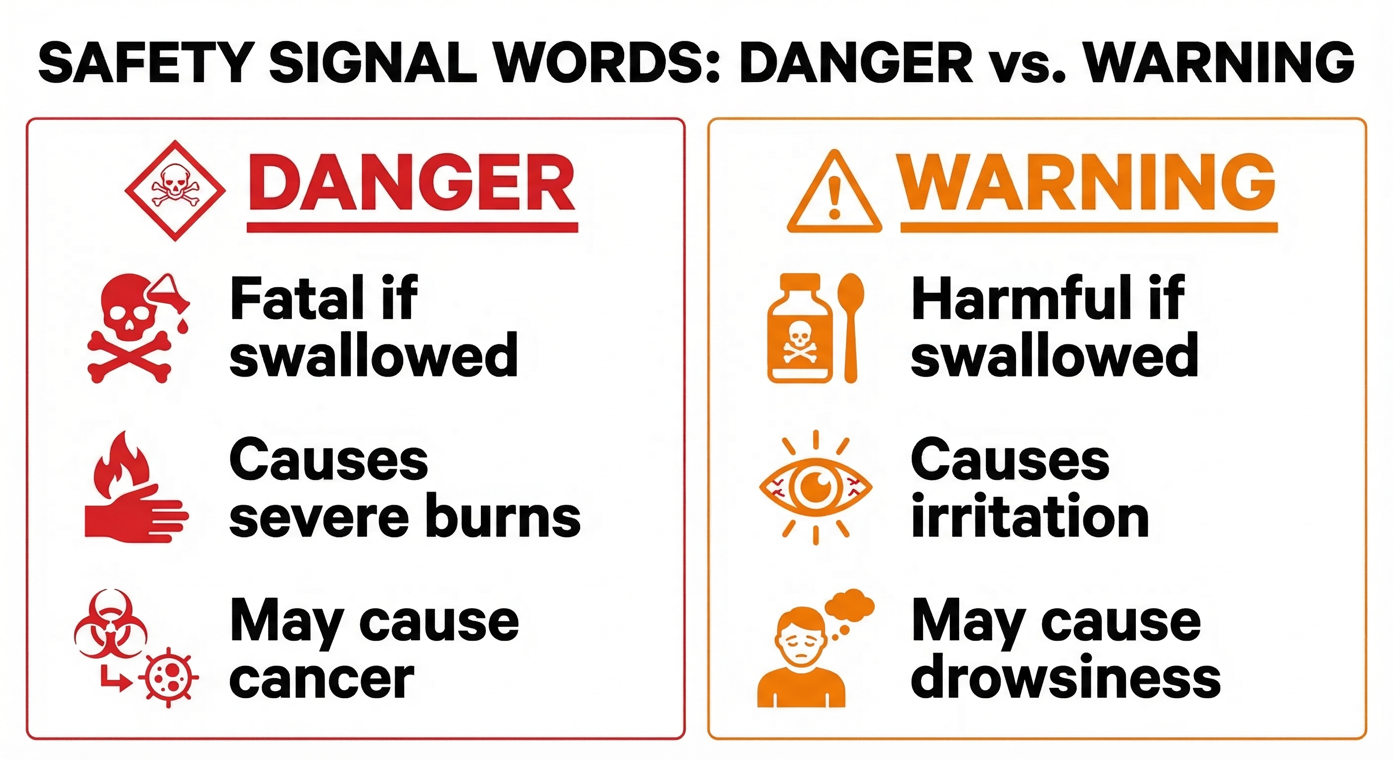 WHMIS Signal Words, Hazard & Precautionary Statements