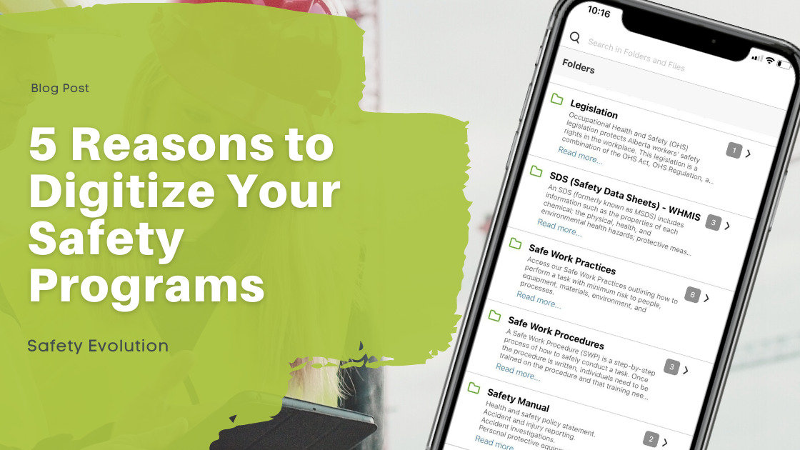 Top 5 Reasons to Digitize Your Safety Programs
