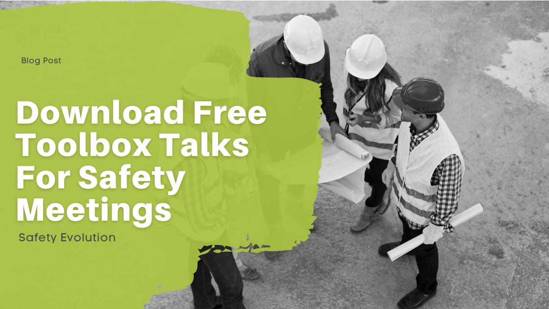 Download Free Toolbox Talks For Safety Meetings