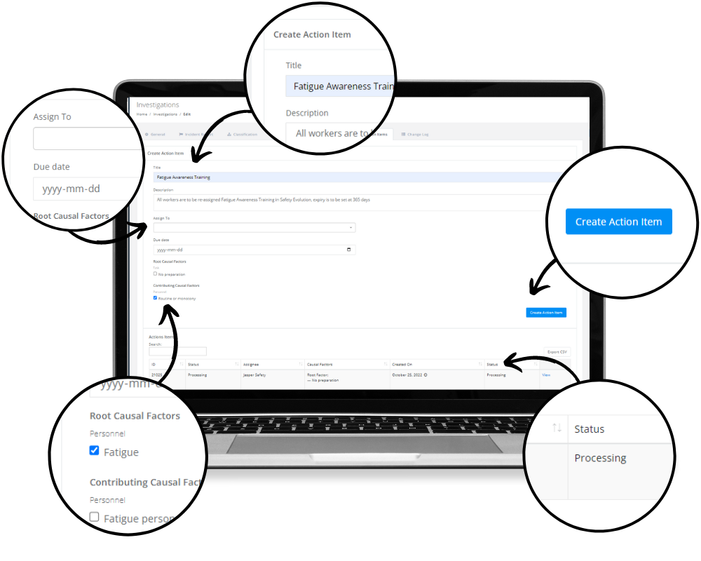 Create and Assign Action Items to Improve Workplace Safety and Culture Create and Assign Action Items to Improve Workplace Safety and Culture