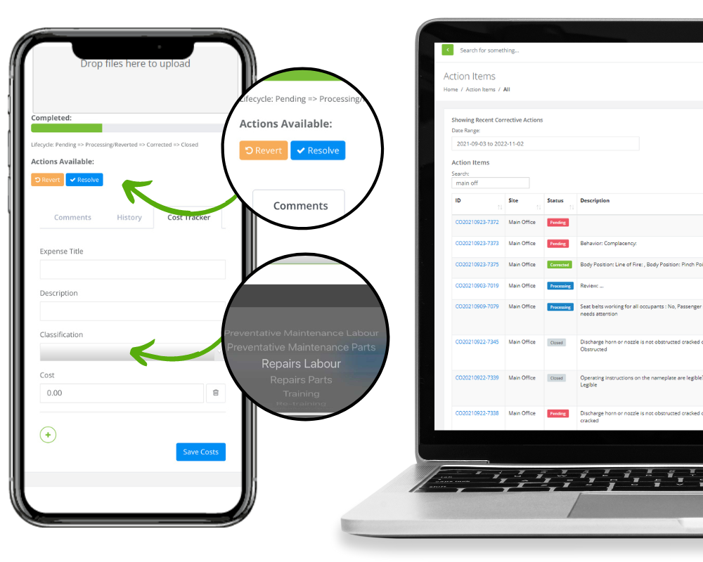 Instant repair logs_ corrective actions _ work orders to boost productivity