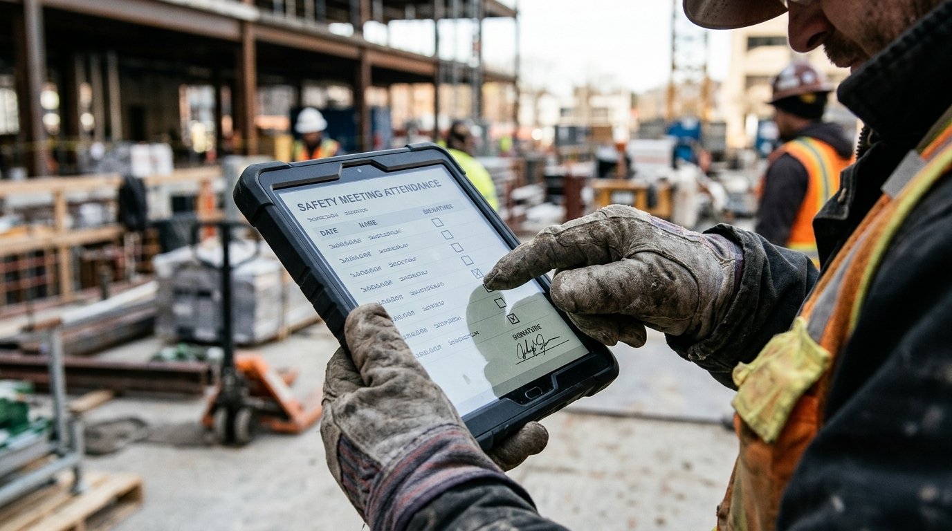 Safety compliance documentation workflow
